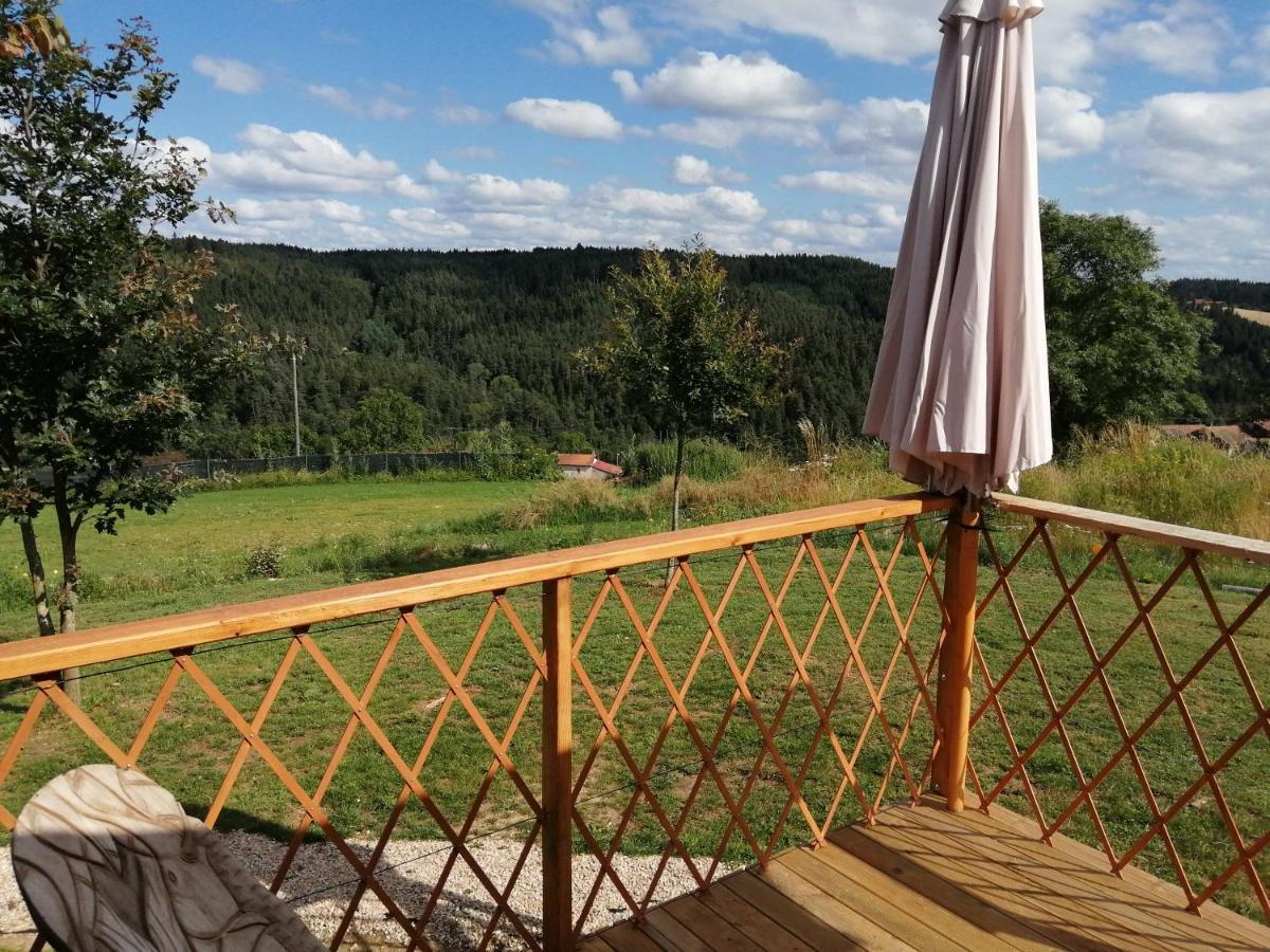 Le Chalet Des Etoiles Champagnac-le-Vieux Exterior foto